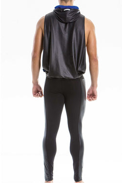 Modus Vivendi Black/Blue Blend Muscle Hoodie thumbnail 2