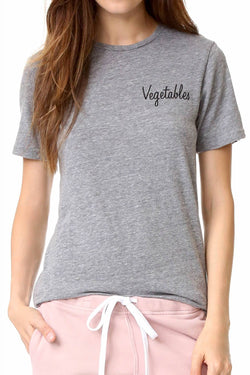 Rxmance Unisex Grey Veggies Crew Tee thumbnail 1