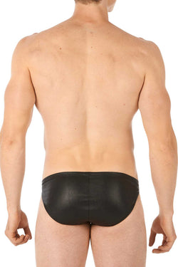 Gregg Homme Black Lambskin Leather Brief thumbnail 4