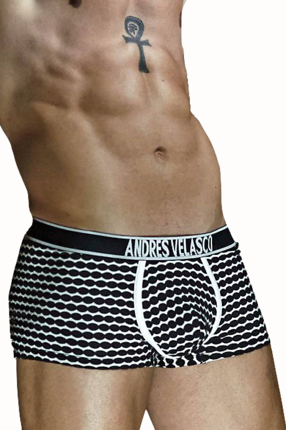 Andres Velasco Black/White Dobby Trunk