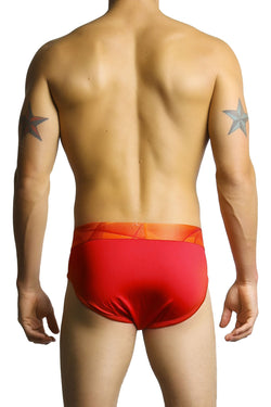 2-Pack Papi Orange & Red Microfusion Performance Brief thumbnail 2