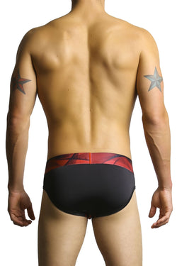 2-Pack Papi Black & Red Microfusion Performance Brief thumbnail 2