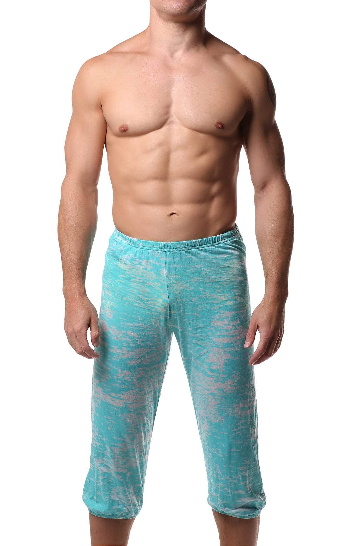 Y.M.L.A. Turquoise Burnout Yoga Pant