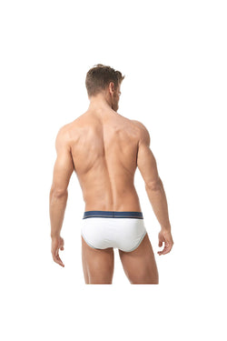 Gregg Homme White Sense Ribbed Modal Brief thumbnail 4