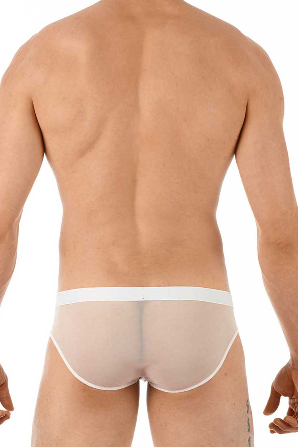 Gregg Homme White Erotik Ultra Sheer Mesh C-Ring Brief