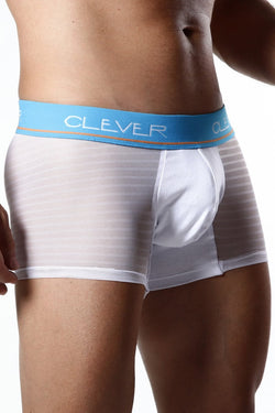 Clever White Mesh Stripe Boxer Brief thumbnail 2