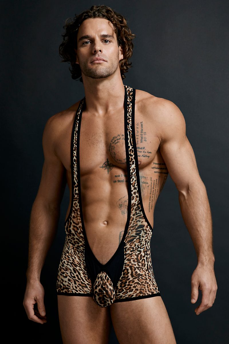 Andres Velasco Leopard Mesh Bodysuit