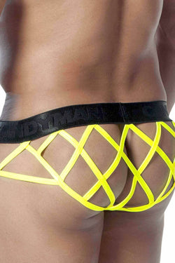 Candyman Neon-Yellow Criss-Cross Brief thumbnail 1