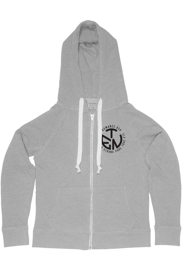 Rxmance Unisex Dawn Grey Circle Ten Hoody