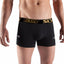 Sly Black & Gold Solid Boxer Trunk