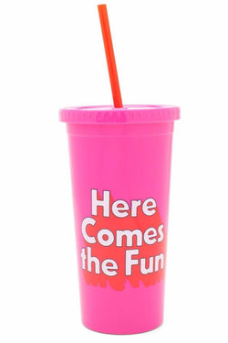 Ban.do Pink Fun Tumbler WITHOUT Straw thumbnail 1
