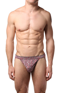 2(X)IST Salsa-Red/Space-Dye Sliq Micro Jockstrap thumbnail 1
