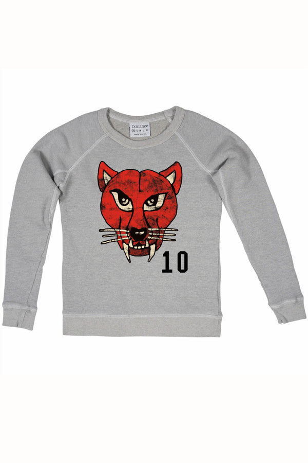 Rxmance Grey Cat Crew Sweatshirt