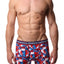 Umbro Red/White/Blue Geometric Shapes Performance Boxer Brief
