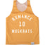 Rxmance Unisex Yellow Muskrats Basket Ball Mesh Tank