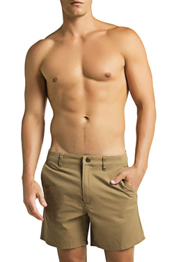 Trend Khaki Washed Chino Short thumbnail 1