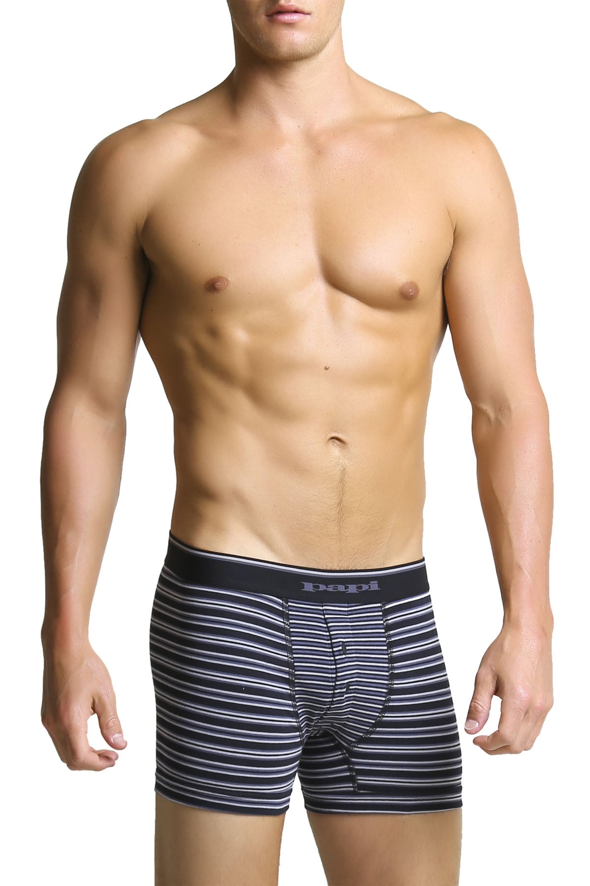 Papi Grey Stripe Mix Boxer Brief