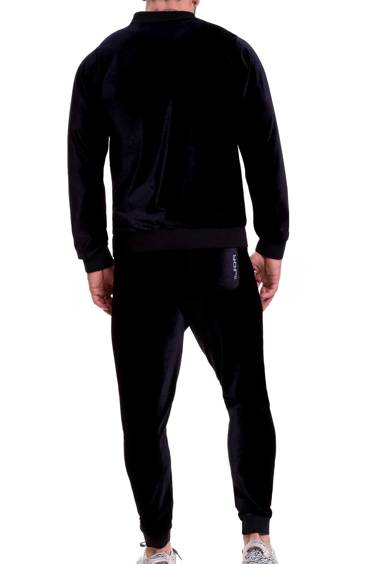 Jor Black Velvet Zip-Jacket