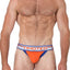 Timoteo Orange & Blue Jet Stream U-Bulge Jockstrap
