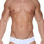 Male Basics White Microfiber Crossed Bikini