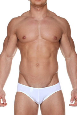Male Basics White Microfiber Crossed Bikini thumbnail 1