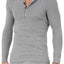 2(X)IST Grey Tartan Long Sleeve Henley
