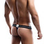 feel Navy Contrast-Piping Pouch Thong
