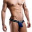 feel Navy Contrast-Piping Pouch Thong