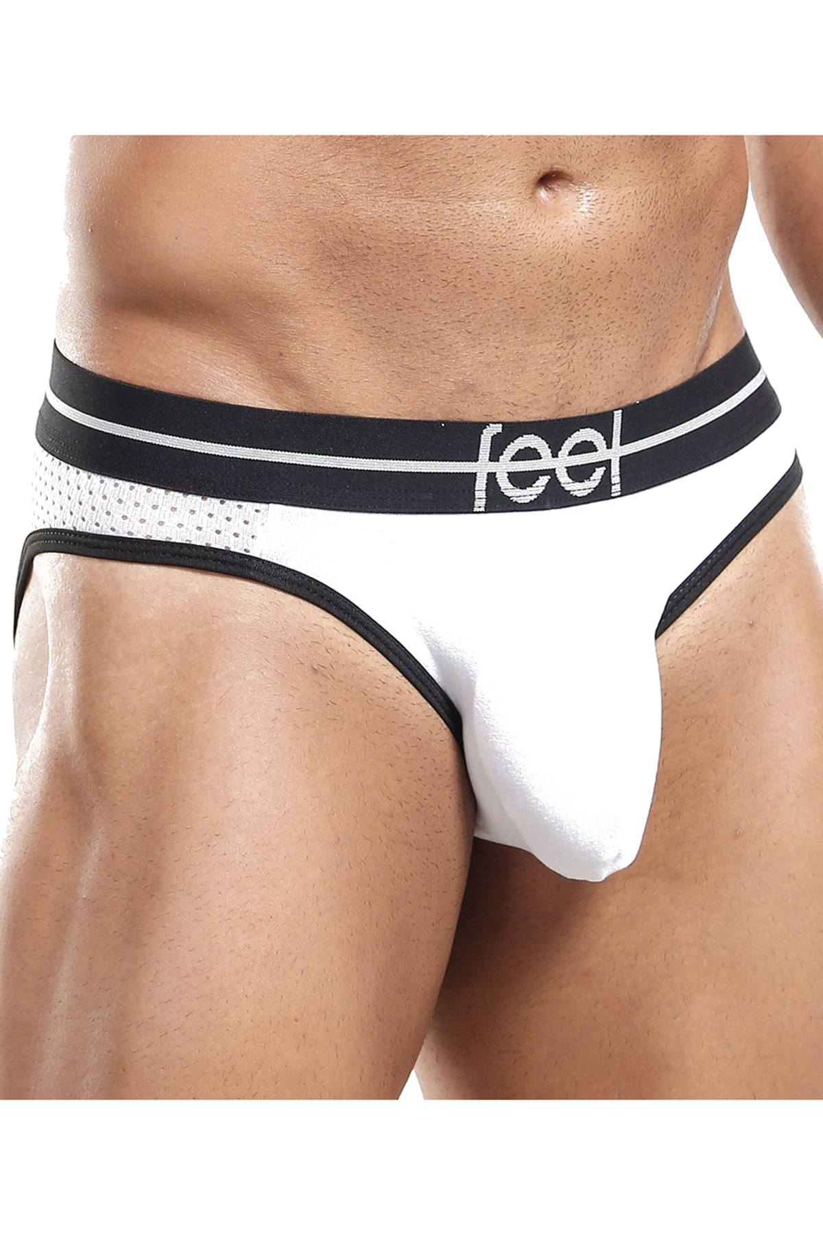 feel White Mesh Micro Bikini Brief