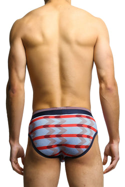 2(X)IST Zig Zag Stripe Red Graphic Cotton Briefs thumbnail 3