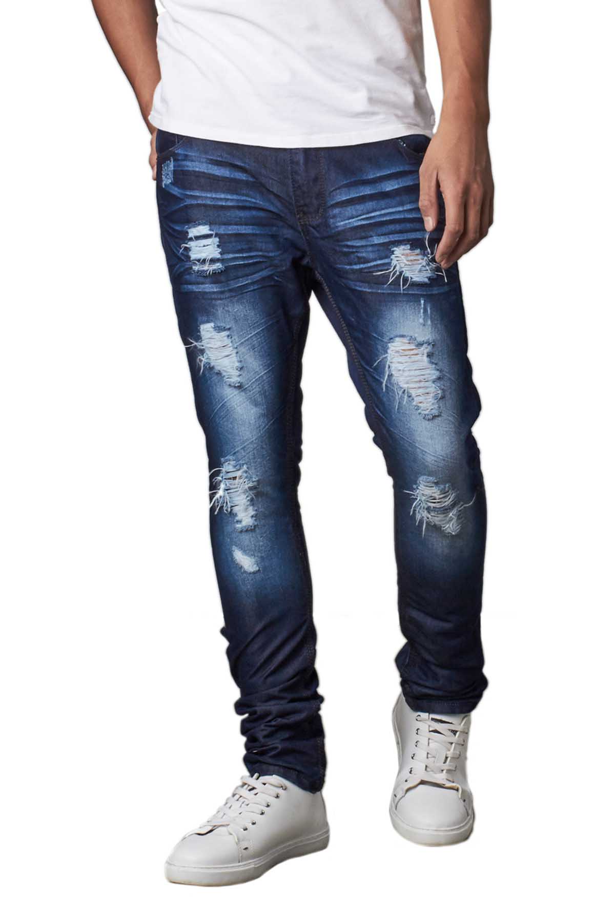 Recess Jeans & Design Slim Tapered Washed Denim Pants