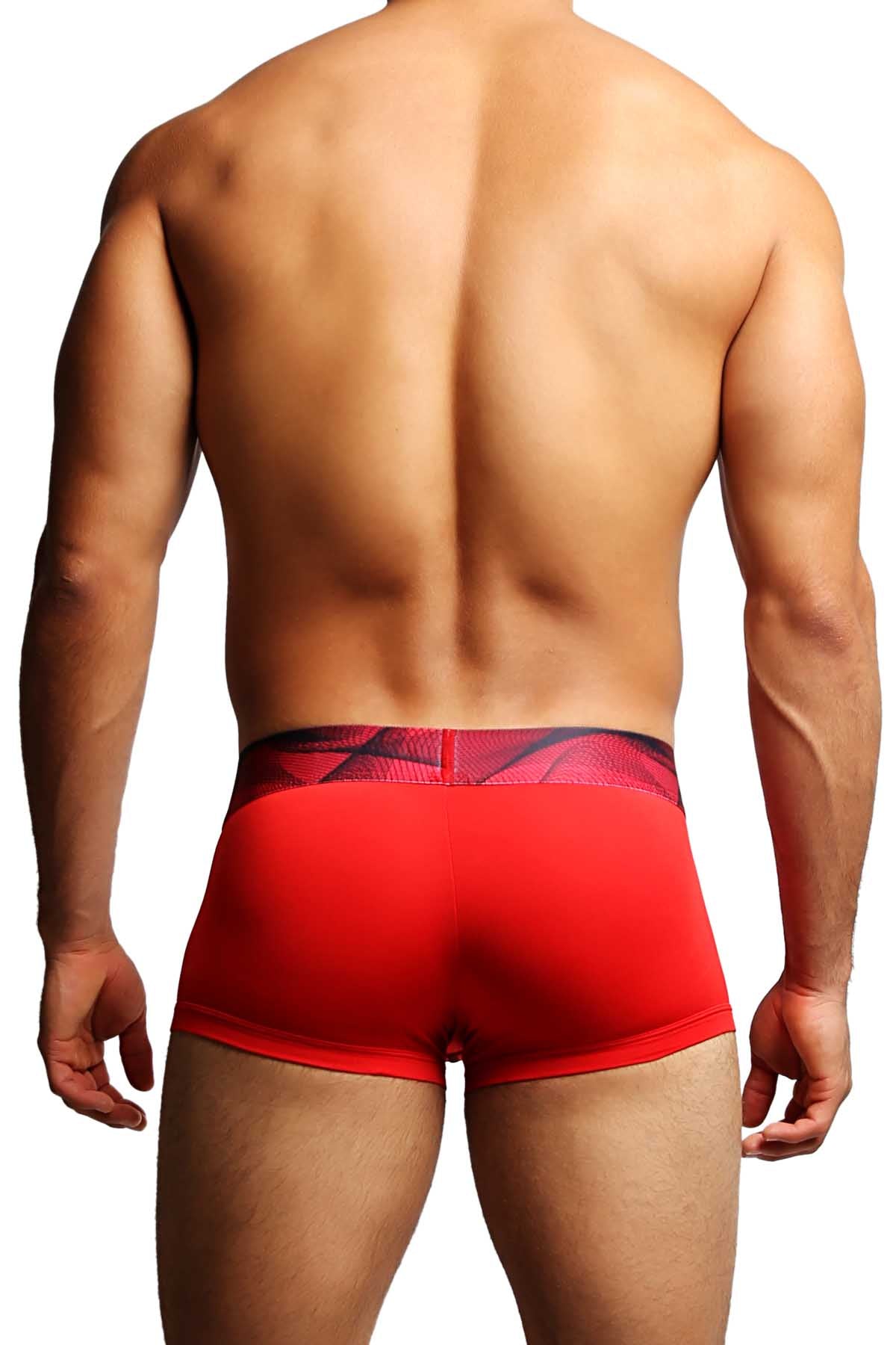 Papi Black/Red Contrast Microfusion Performance Brazilian Trunk 2-Pack