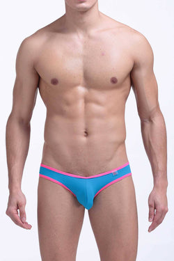 PetitQ Turquoise/Neon-Pink Bikini Brief thumbnail 1