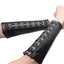 Coquette Black Wet-Look Sleeves