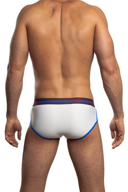 Jack Adams White & Blue Flex Racer Brief thumbnail 2