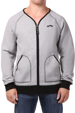 Spenglish Heather Grey Zip Cardigan Tee thumbnail 1