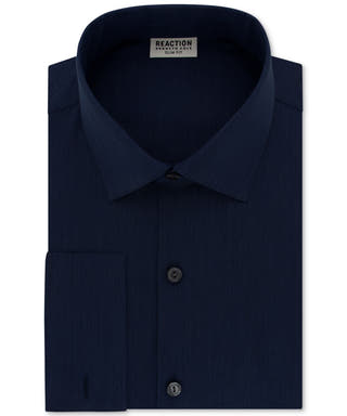 Kenneth Cole Reaction Slim-Fit Techni-Cole Stretch Performance French-Cuff Dress Shirt