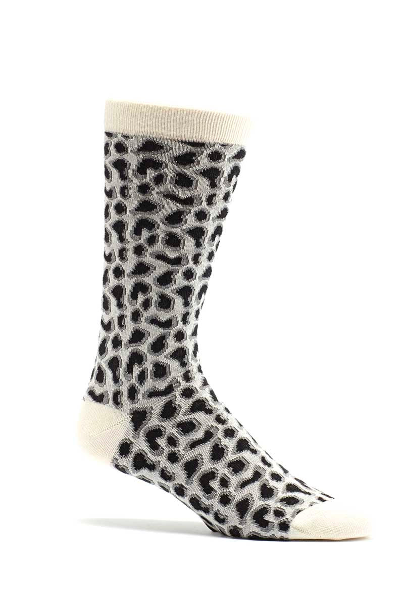 Ozone White Giraffe Calf Sock