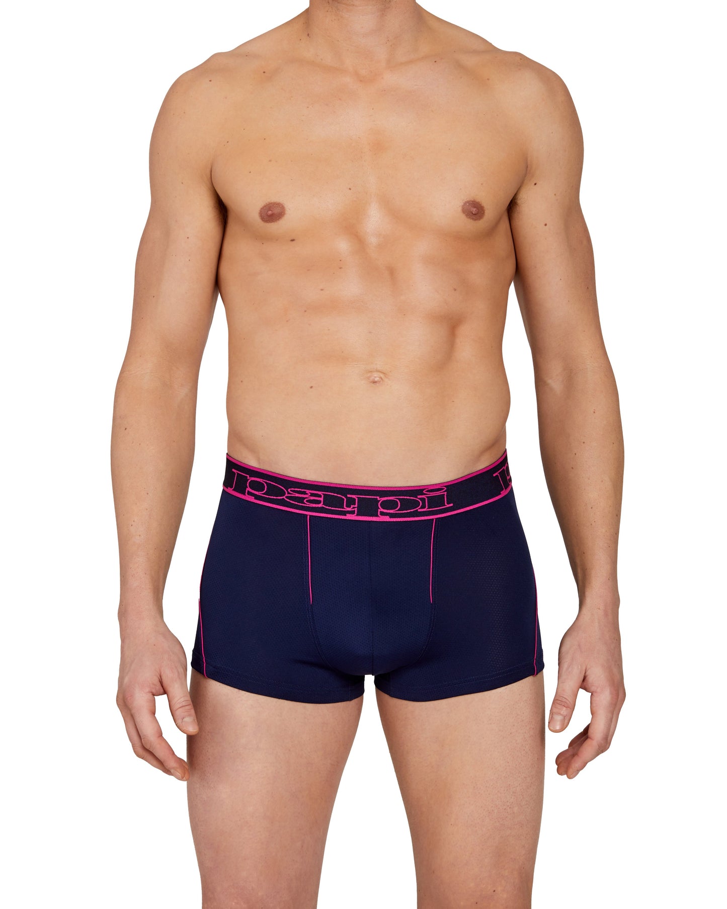 papi Fuchsia Red and Martime Blue 2-Pack Performance Trunks