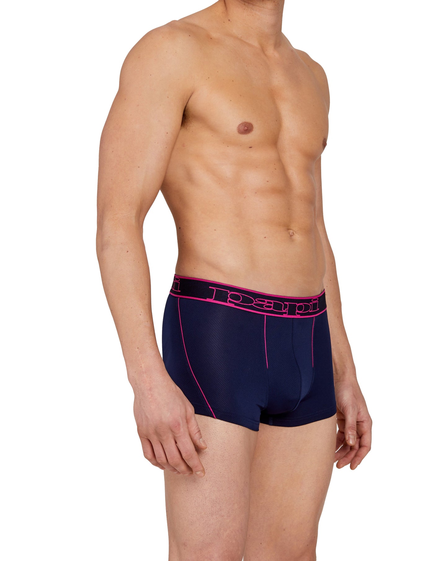 papi Fuchsia Red and Martime Blue 2-Pack Performance Trunks