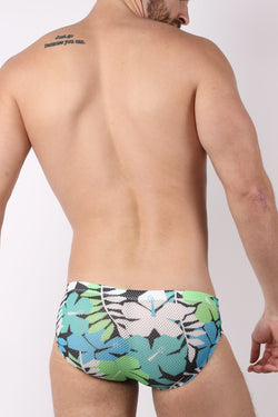 timoteo Black Pool Party Mesh Low Rise Swim Brief thumbnail 4