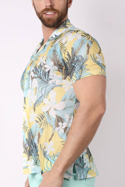 timoteo Yellow Coral Sands Mesh Shirt thumbnail 3