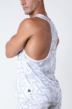 timotoe Grey Active Sport Racer Back Tank Top thumbnail 2