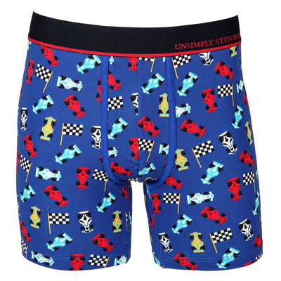 unsimply Stitched Blue Racing Boxer Brief